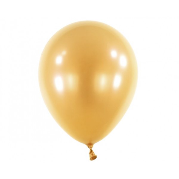 Latex Balloons 14" Satin Luxe Gold Sateen / 50 pcs