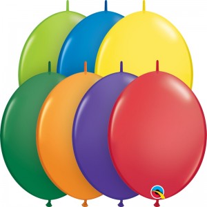 Μπαλόνια 12" Quick Link Χρώματα Καρναβαλιού  /50 τεμ