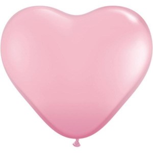 Καρδιά 15" Ροζ /50 τεμ