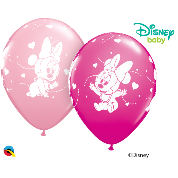 Μπαλόνι Λατεξ 11" Minnie Mouse Baby Hearts /25 τεμ