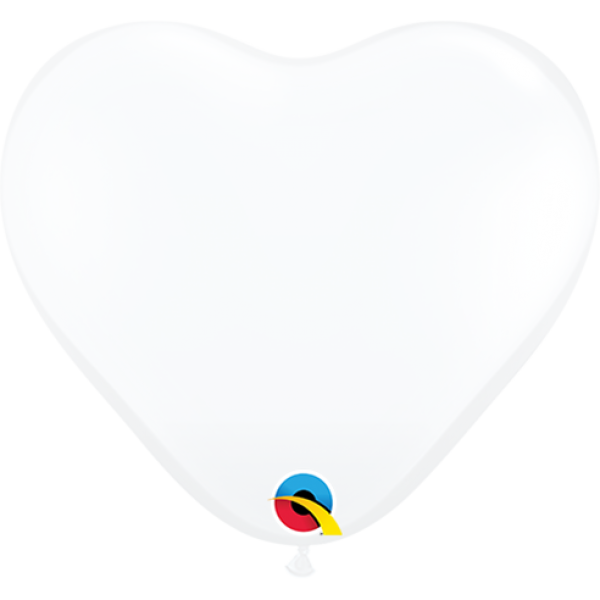 Μπαλόνια Λάτεξ Καρδιά 6" Διάφανη /100 τεμ 15 εκ