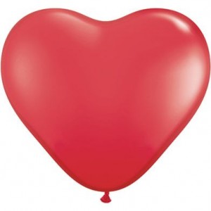 Μπαλόνια Λάτεξ Καρδιά 11" Κόκκινη /100 τεμ   28εκ