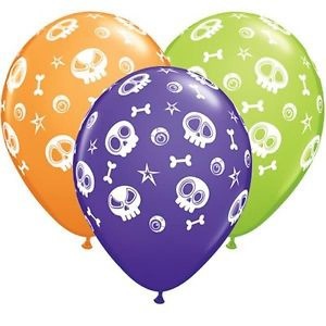 Μπαλόνια Λάτεξ 11" Fun Skulls & Eyeballs /25 τεμ