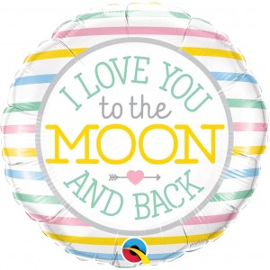 Μπαλόνι Φοιλ 18" I Love You To The Moon 46 εκ
