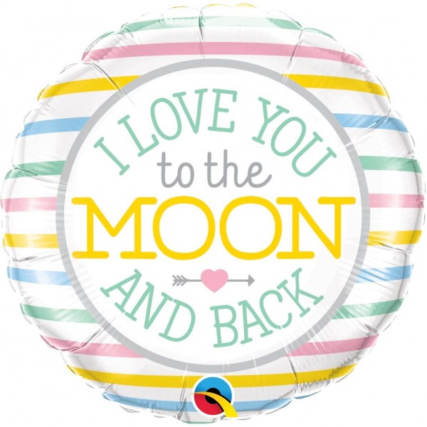 Μπαλόνι Φοιλ 18" I Love You To The Moon 46 εκ