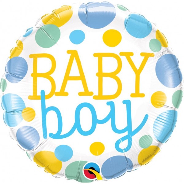 Μπαλόνι Φοιλ 18" Baby Boys Dots