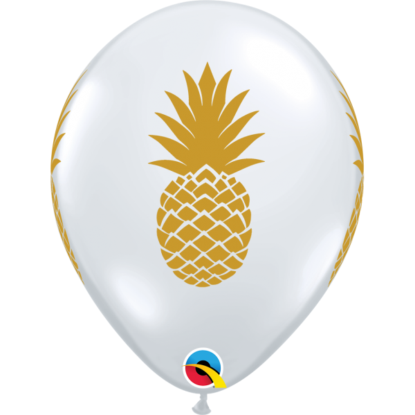 Μπαλόνια Λάτεξ 11" Ανανάς Διάφανο Pineapple / 25 τεμ.