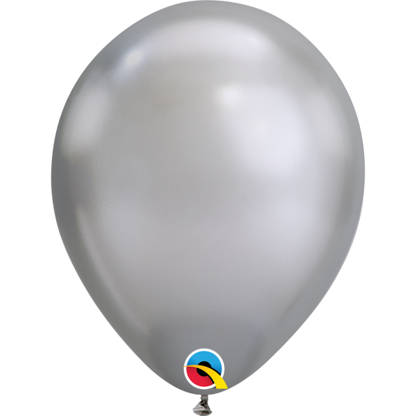 Μπαλόνια Λάτεξ 11" Ασημί Chrome /100 τεμ