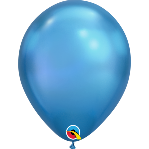 Μπαλόνια Λάτεξ 11" Μπλε Chrome /100 τεμ