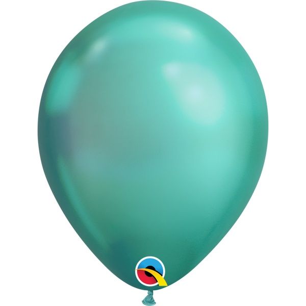 Μπαλόνια Λάτεξ 11" Green Chrome /100 τεμ