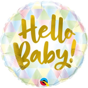 Μπαλόνι Φοιλ 18" Hello Baby! 45 εκ