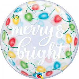 Bubble μονό 22" Merry & Bright Lights / 56 εκ