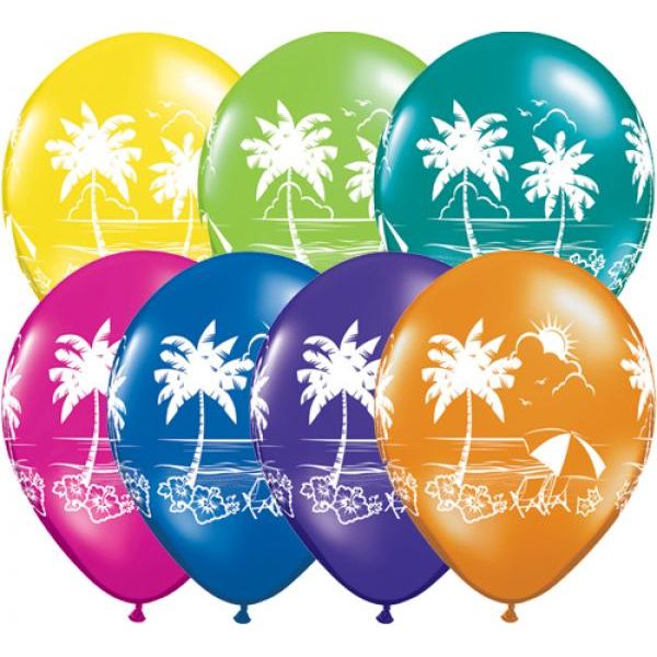 Μπαλόνια Λάτεξ 11" Tropical Vistas /25 τεμ
