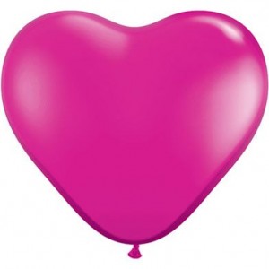 Μπαλόνια Λάτεξ Καρδιά 6" Jewel Magenta /100 τεμ