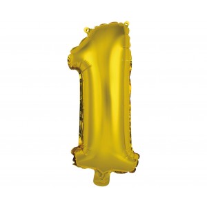 Μπαλόνι Φοιλ Μίνι Νούμερο "1" Χρυσό / 35 εκ