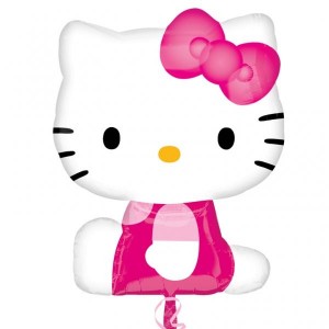 Φοιλ Μπαλόνι Σχήμα Hello Kitty Side pose 56 Χ 69 εκ