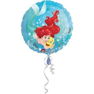 Μπαλόνι Φοιλ 17" Στρογγυλό Little Mermaid Ariel