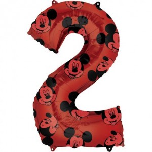 Μπαλόνι Φοιλ 26" Νούμερο "2" Mickey Mouse Forever / 66 εκ