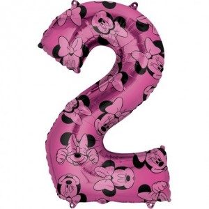 Μπαλόνι Φοιλ 26" Νούμερο "2" Minnie Mouse Forever Ροζ/ 66 εκ