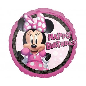 Μπαλόνι Φοιλ 17" Minnie Mouse Forever Happy Birthday / 43 εκ