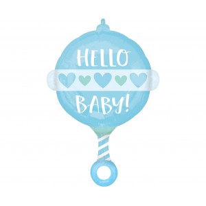 Μπαλόνι Φοιλ Σχήμα Baby Boy Rattle / 43εκ x 60εκ