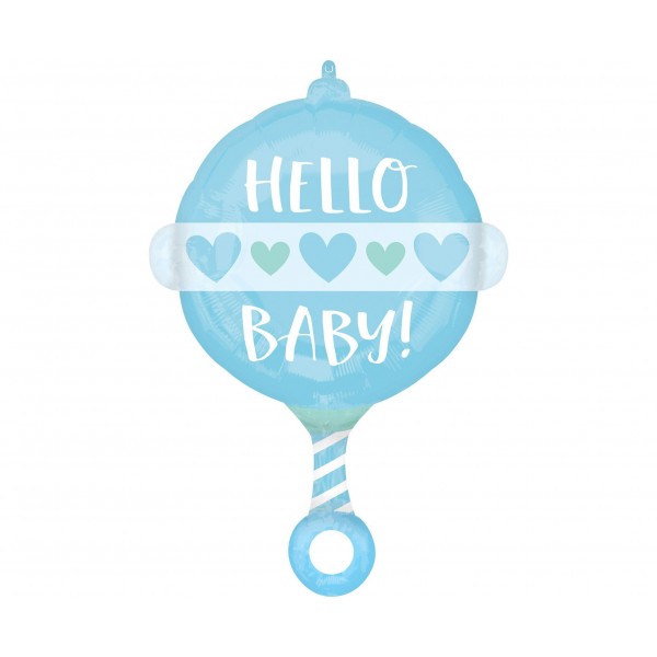 Μπαλόνι Φοιλ Σχήμα Baby Boy Rattle / 43εκ x 60εκ