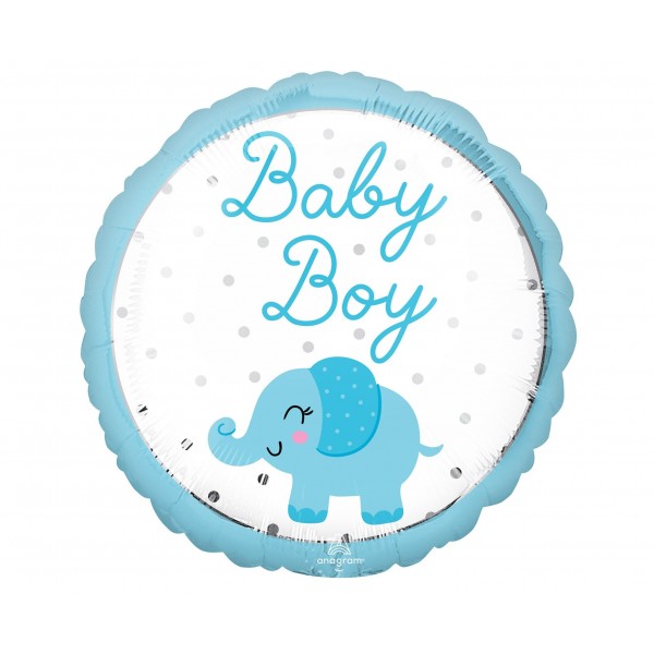 Μπαλόνι Φοιλ 18" Ελεφαντάκι Baby Boy / 45 εκ