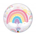 Bubble μονό 22'' Welcome Baby Boho Rainbows / 56εκ