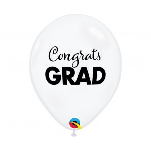 Μπαλόνια Λάτεξ 11" Simply Congrats Grad Διαφάνο/25 τεμ