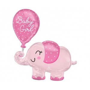 Μπαλόνι Φοιλ Σχήμα Ελέφαντας Baby Girl Elephant / 73 x 78 εκ