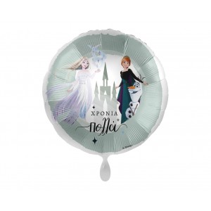 Μπαλόνι Φοιλ 17" Χρόνια πολλά Frozen - Elsa, Anna & Olaf / 43 εκ