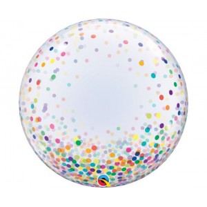 Deco Bubble 24" Colourful Confetti Dots