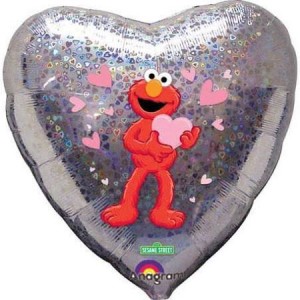 Μπαλόνι φοιλ 18" Elmo Love Holographic /46 εκ