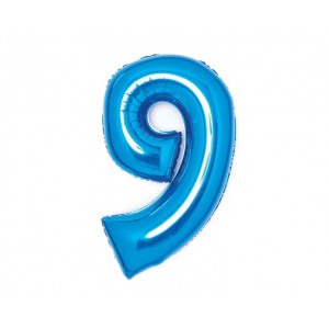 Φοιλ Σχήμα Μπλε 26" Νούμερο "9" / 66εκ ύψος