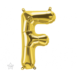 Μπαλόνι Φοιλ Γράμμα "F" Χρυσό 34"/ 86εκ