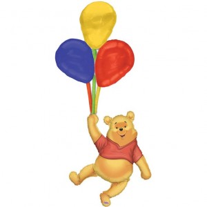 Μπαλόνι Airwalker Pooh With Balloons 71 Χ 155 εκ