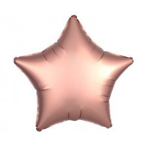 Μπαλόνι Φοιλ Αστέρι Silk Lustre Rose Copper / 48 εκ