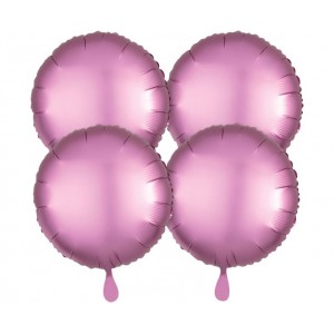 Μπαλόνι Φοιλ 18" Satin Luxe Flamingo - Ροζ / 4 τεμ