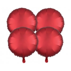 Μπαλόνι Φοιλ 18" Satin Luxe Sangria - Κόκκινο / 4 τεμ