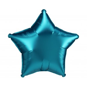 Μπαλόνι Φοιλ Αστέρι 18" Satin Luxe Μπλε Aqua / 46 εκ