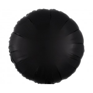 Μπαλόνι Φοιλ 17" Στρογγυλό Silk Lustre Black 43cm