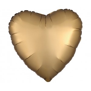 Μπαλόνι Φοιλ Καρδιά 17" Silk Lustre Gold - Χρυσό