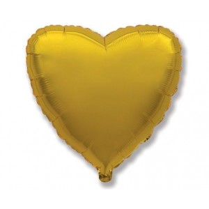 Μπαλόνι Φοιλ 18" Καρδιά - Χρυσό / 46 εκ ασυσκεύστο