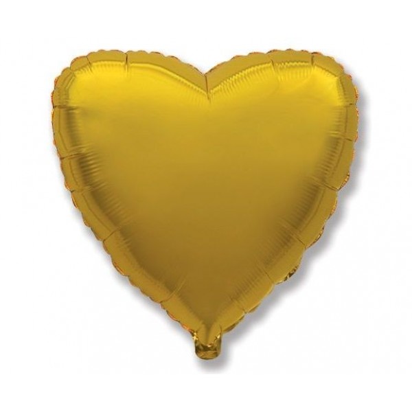 Μπαλόνι Φοιλ 18" Καρδιά - Χρυσό / 46 εκ ασυσκεύστο