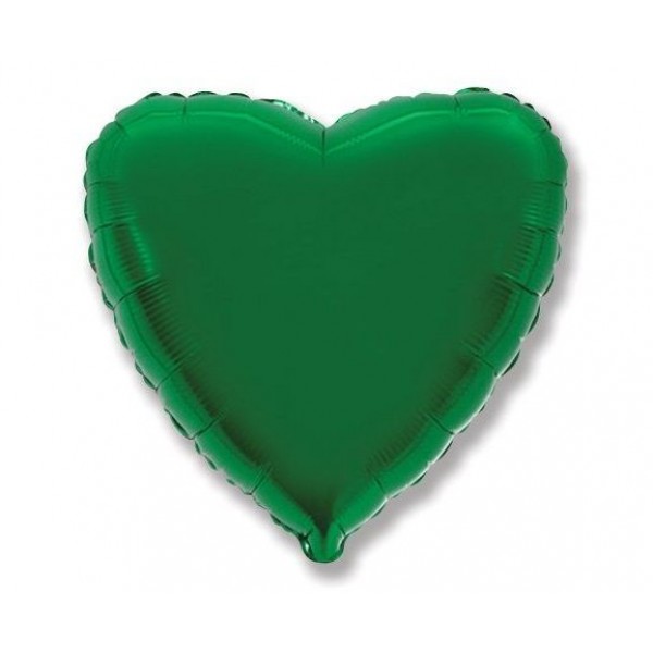Μπαλόνι Φοιλ 18" Καρδιά - Πράσινο / 46 εκ ασυσκεύστο