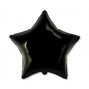 Μπαλόνι Φοιλ 18" Αστέρι - Μαύρο 46 εκ