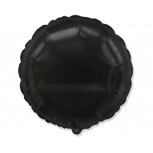 Μπαλόνι Φοιλ 18" Στρογγυλό - Μαύρο / 46 εκ ασυσκεύαστο