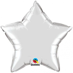 Μπαλόνι Φοιλ 20" Άστρο Ασημί