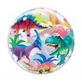 Bubble Μονό 22" Colorful Δεινόσαυροι / 56 εκ