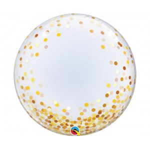Deco Bubble 24" Gold Confetti Dots / 61 εκ
